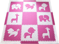 Dark Pink White Kids Play Mat Sets I953