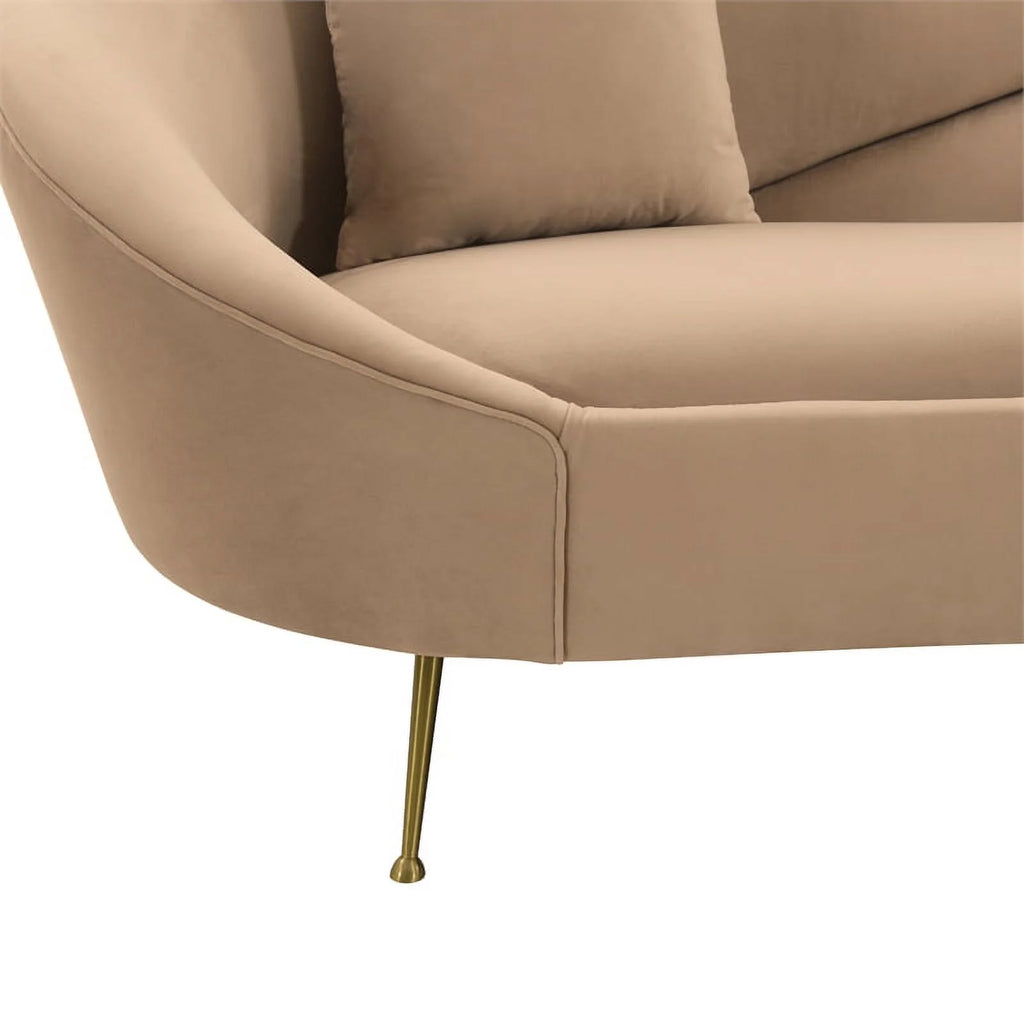 Upholstered Fabric and Metal Sofa C329307