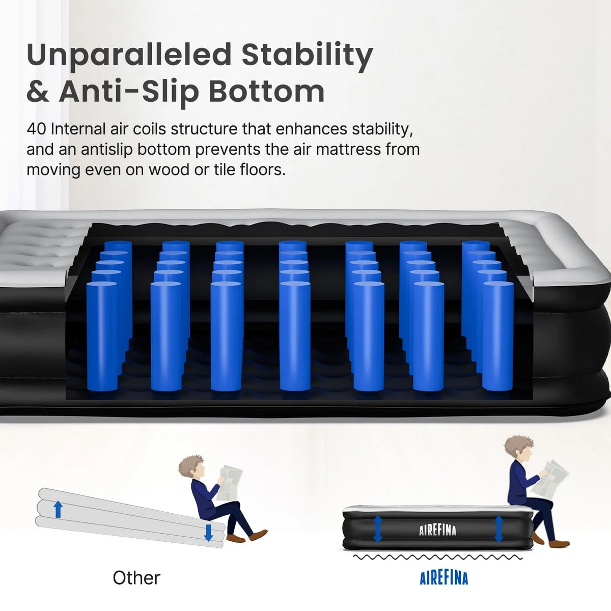 Queen Air Mattress with Built-in Electric Pump L34892