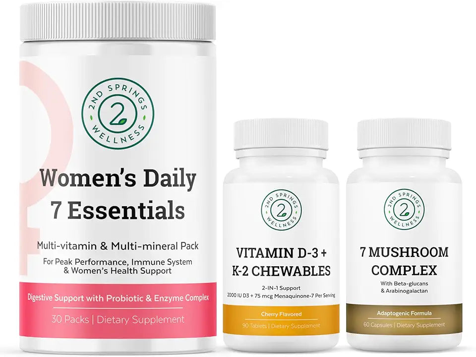 Women's Wellness Mushrooms Multivitamins Sunshine Nutrients S924