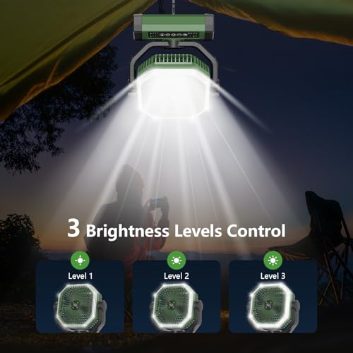 Portable Fan 24000mAh Battery Powered with Remote & LED O105