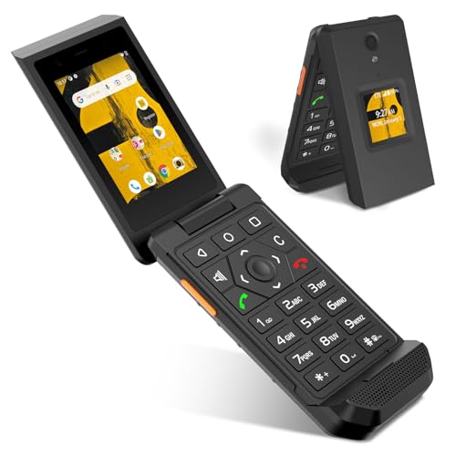 S22 Smart Flip Phone Unlocked 16GB 2.8 Touchscreen Rugged Cell Phone Android 11 IP68 Water Resistant 4G LTE GSM K87050
