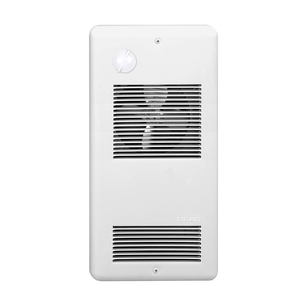 White Pulsair Wall Fan Heater with Integrated Mechanical Thermostat K628941
