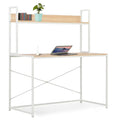 White and Oak Computer Desk K36911