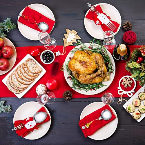 12 Sets Beadable Spoon Fork Set Christmas Kitchen Utensils N2921