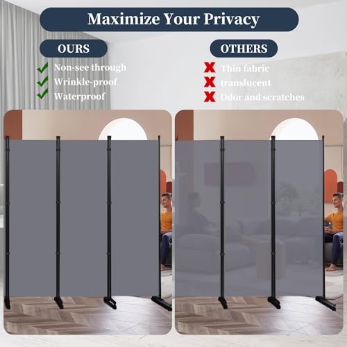 Folding Room Divider with Lockable Wheels F639