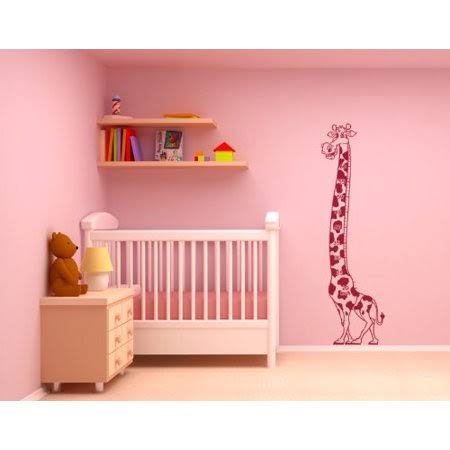 Kids Growth Chart Giraffe Wall Decal M283