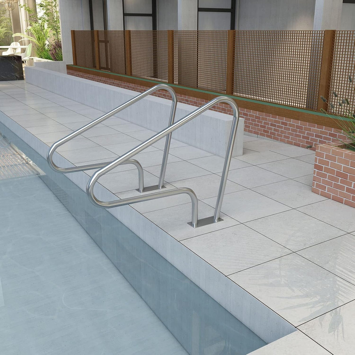 Rustproof Stainless Steel Pool Handrail V11017