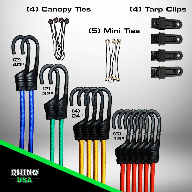 28 Piece Bungee Cord Set S69420