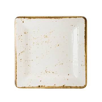 White 7x22 Melamine Square Plate M921