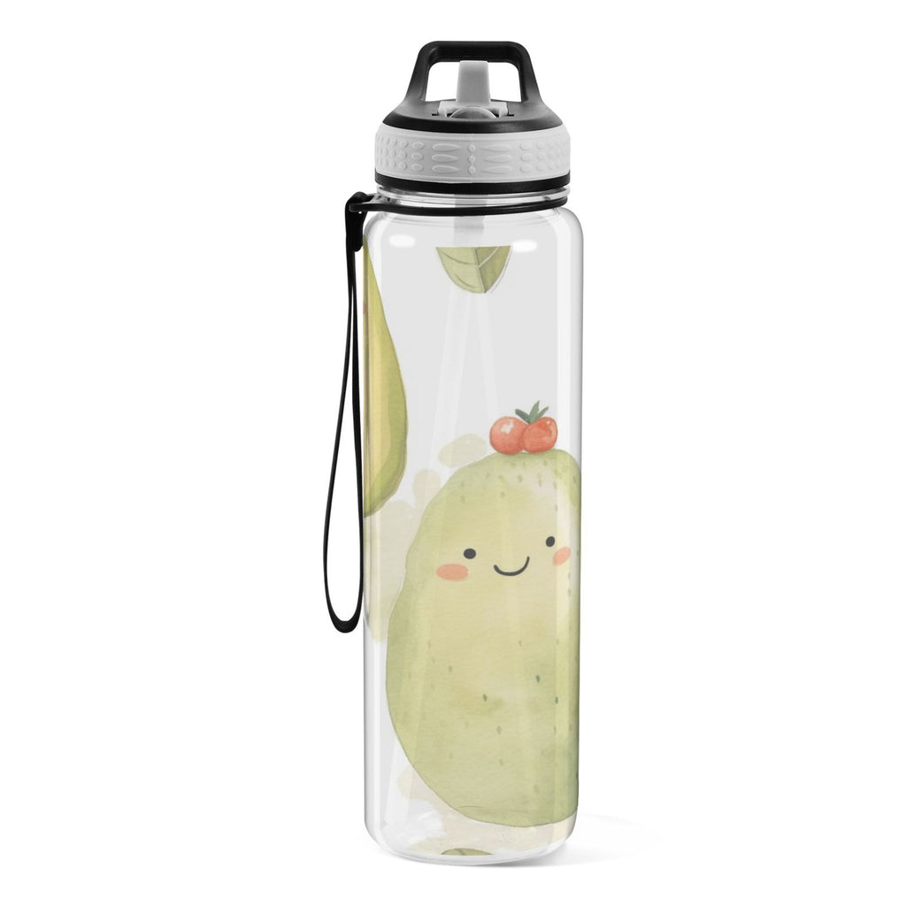 32oz Tritan Clear Water Bottle with Straw Y2908