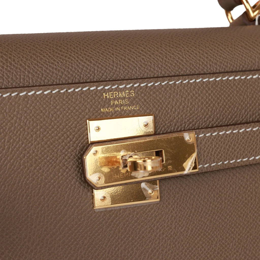 Kelly 28 Etoupe Epsom Handbag X943857