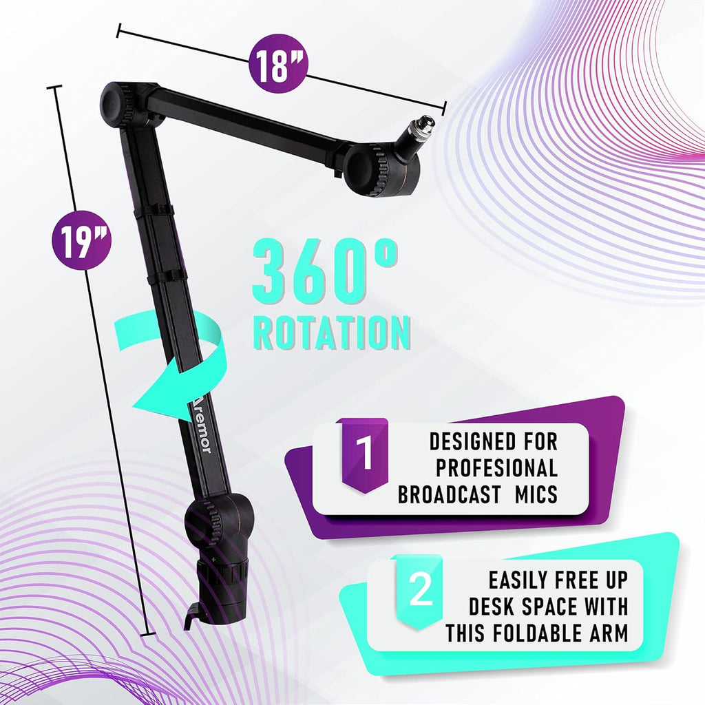 Adjustable Suspension Boom Scissor Mic Stand F2378