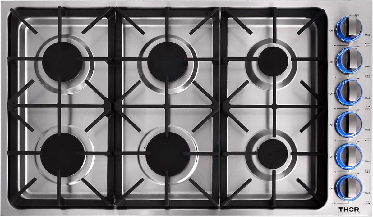 36-inch Drop-in Gas Cooktop with 6 Burners M5347