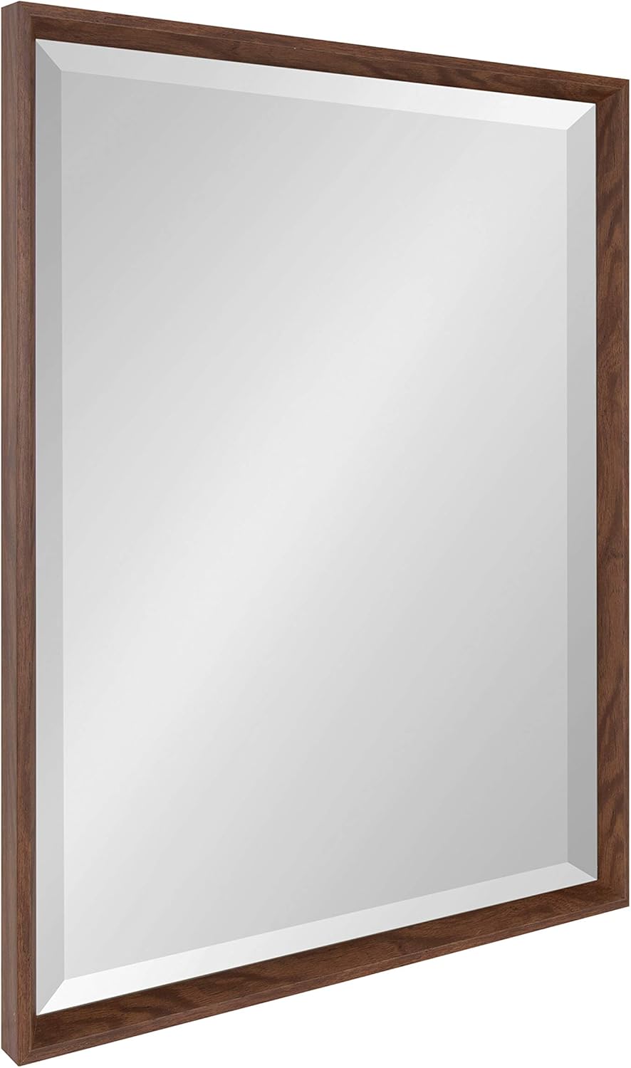 Black Framed Beveled Wall Mirror W6077