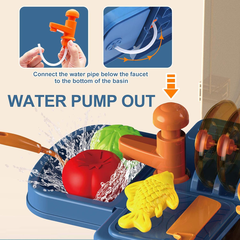 4 in 1 Kitchen Playset with 41pcs Realistic Cooking Accessories R40514
