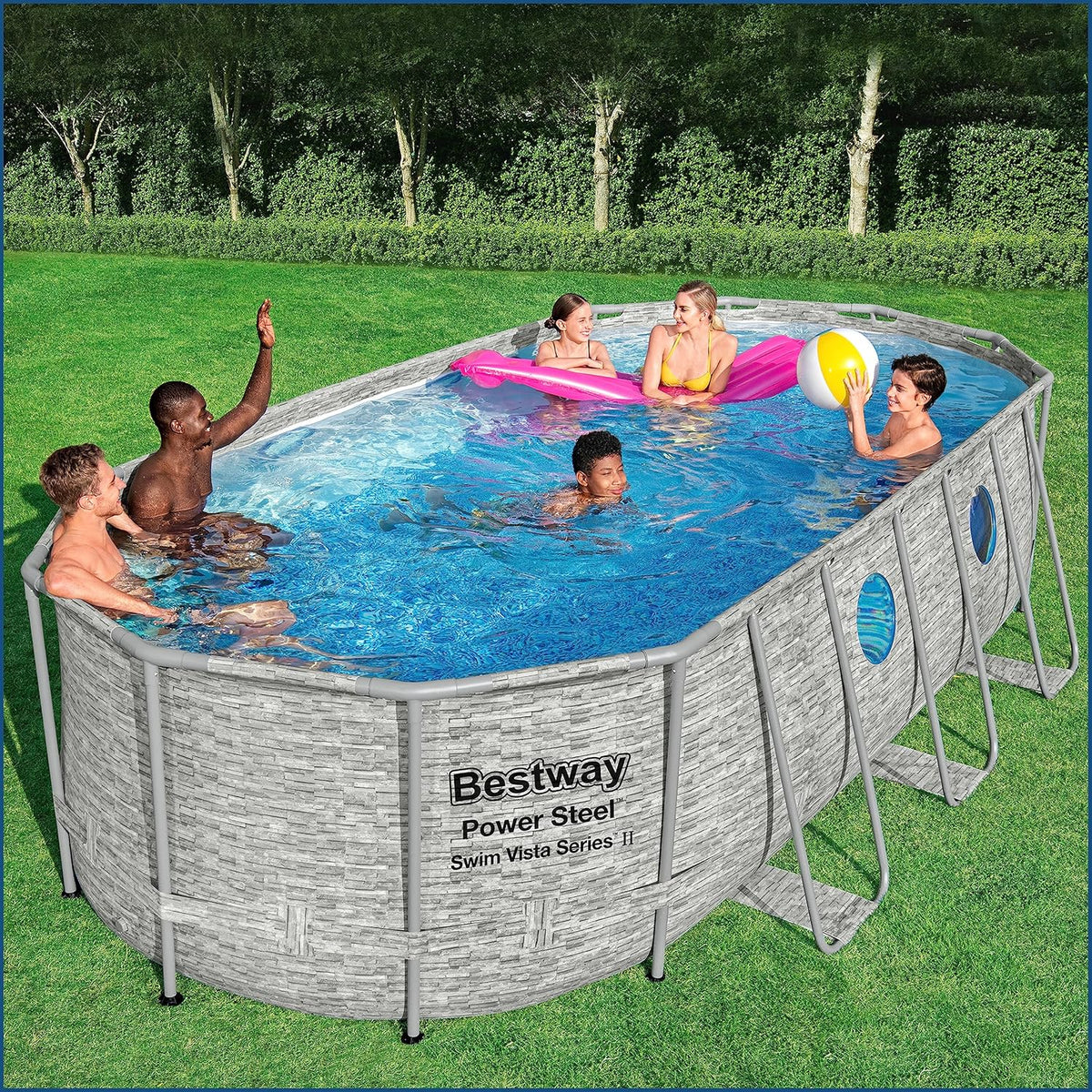 Oval Above Ground Pool 549 x 274 x 122 cm K2960