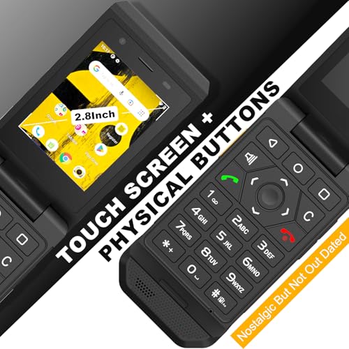 S22 Smart Flip Phone Unlocked 16GB 2.8 Touchscreen Rugged Cell Phone Android 11 IP68 Water Resistant 4G LTE GSM K87050