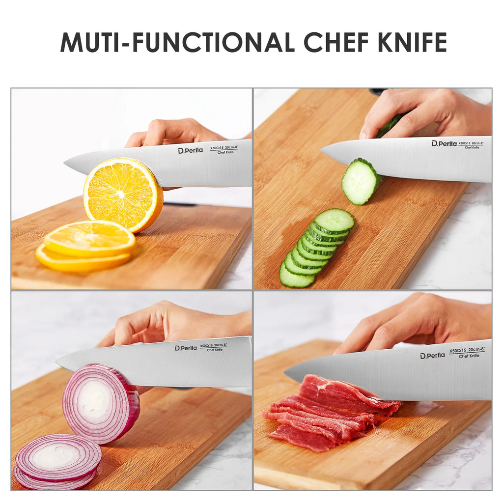 14 Piece High Carbon Stainless Steel Kitchen Knife Set with Acrylic Stand K40513