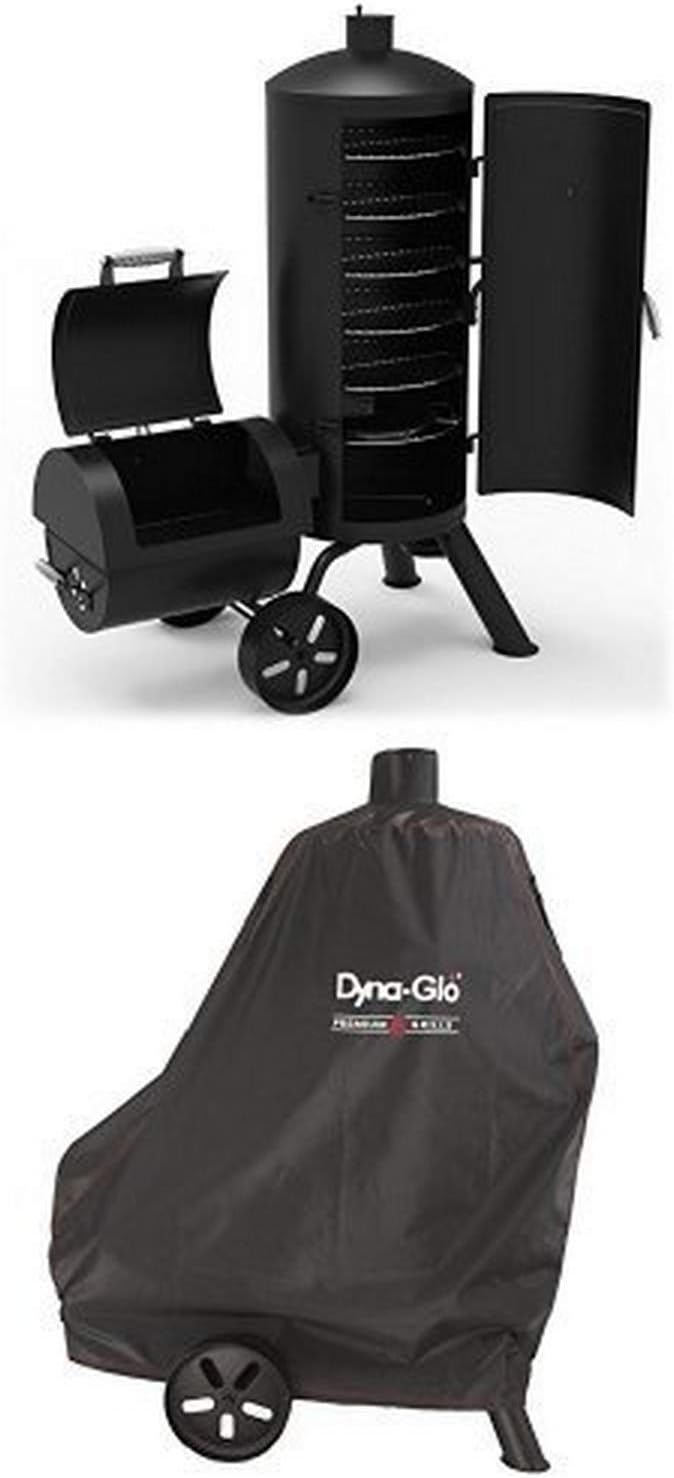 Heavy-Duty Vertical Offset Charcoal Smoker & Grill W222