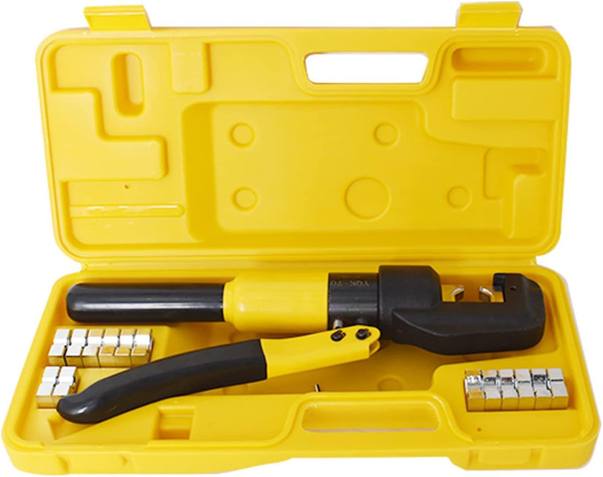 10 Ton Hydraulic Cable Crimper with 9 Dies C9289