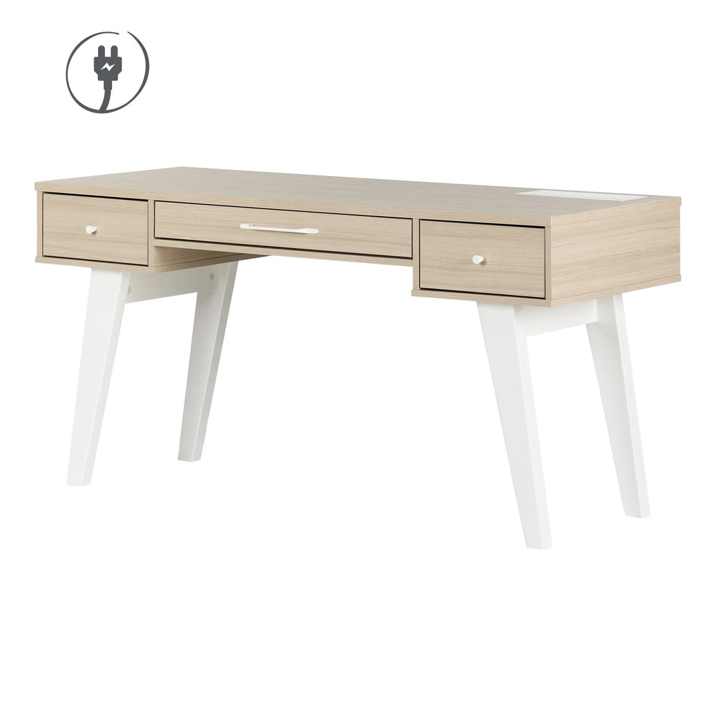 White Engineered Wood Desk F9277