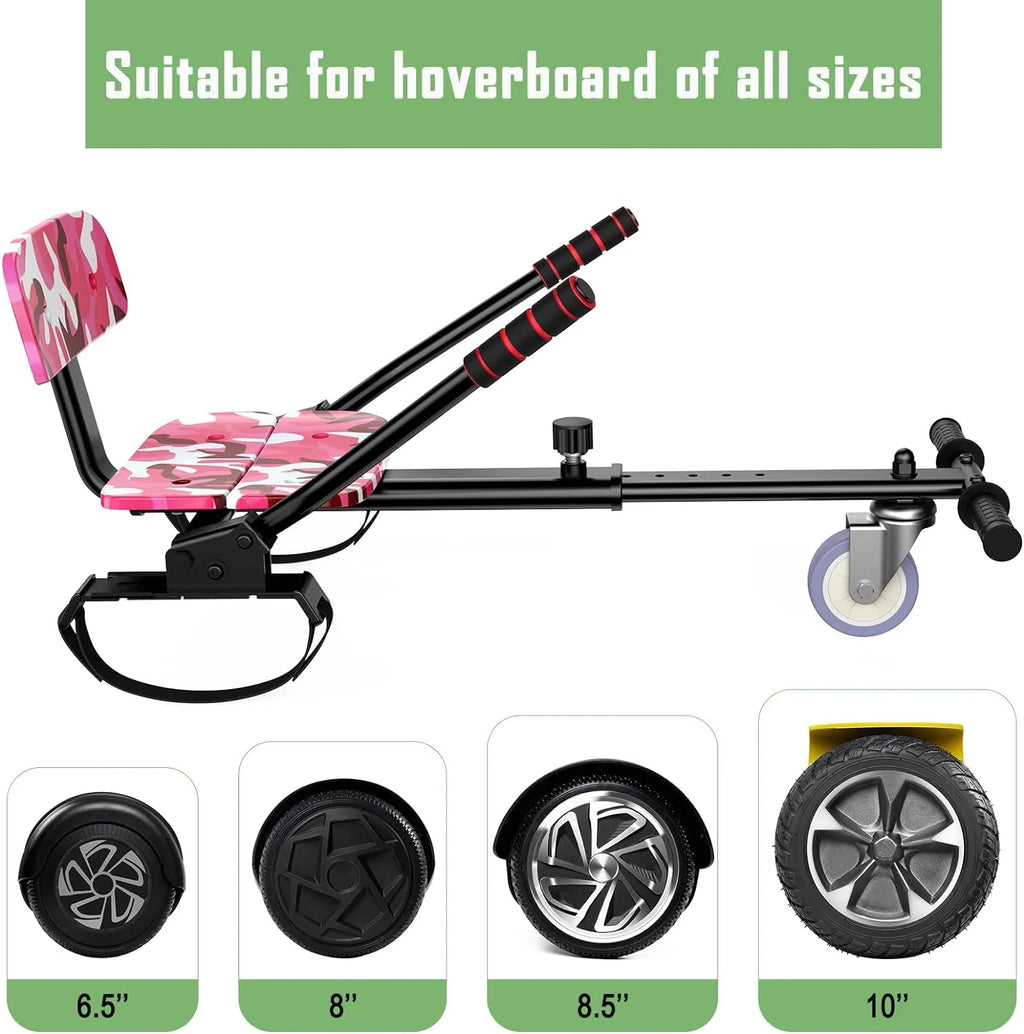 6.5 Two Wheel Self Balancing Scooter with Seat Attachment & LED Lights G749