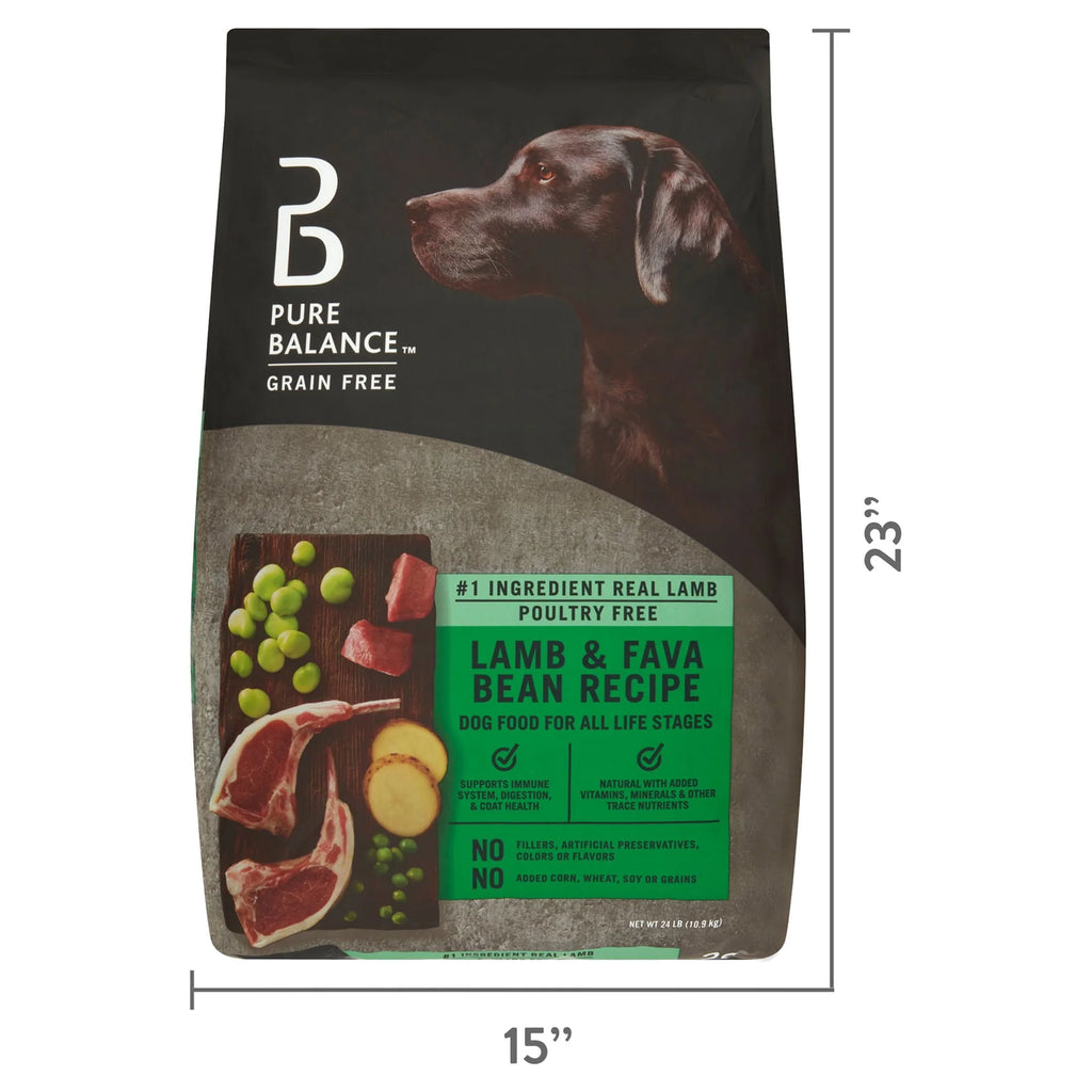 Lamb & Fava Bean Recipe Grain-Free Dry Dog Food 24 lbs Y343793