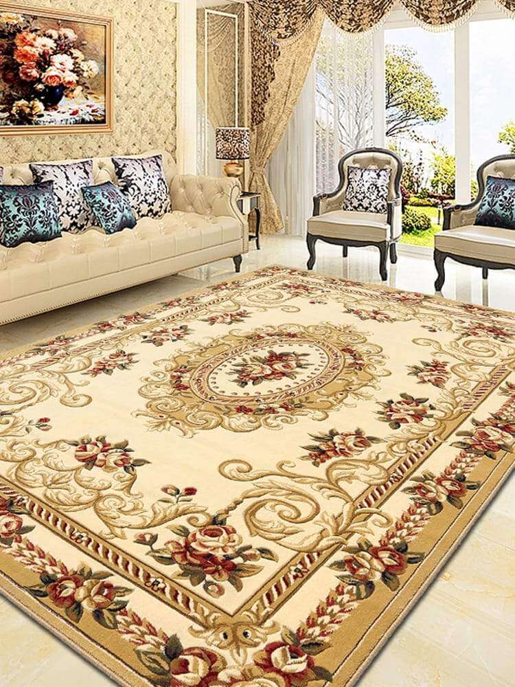 Floral Living Room Carpet T600620