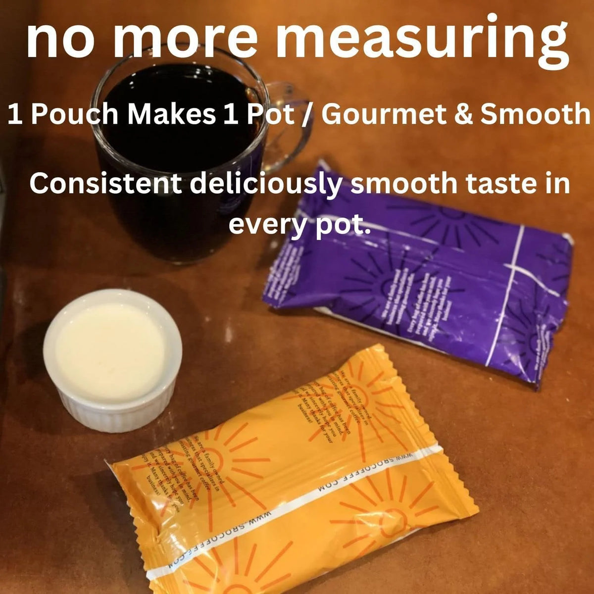 Medium Roast Coffee Packets, 2 oz, Pack of 36 T23861