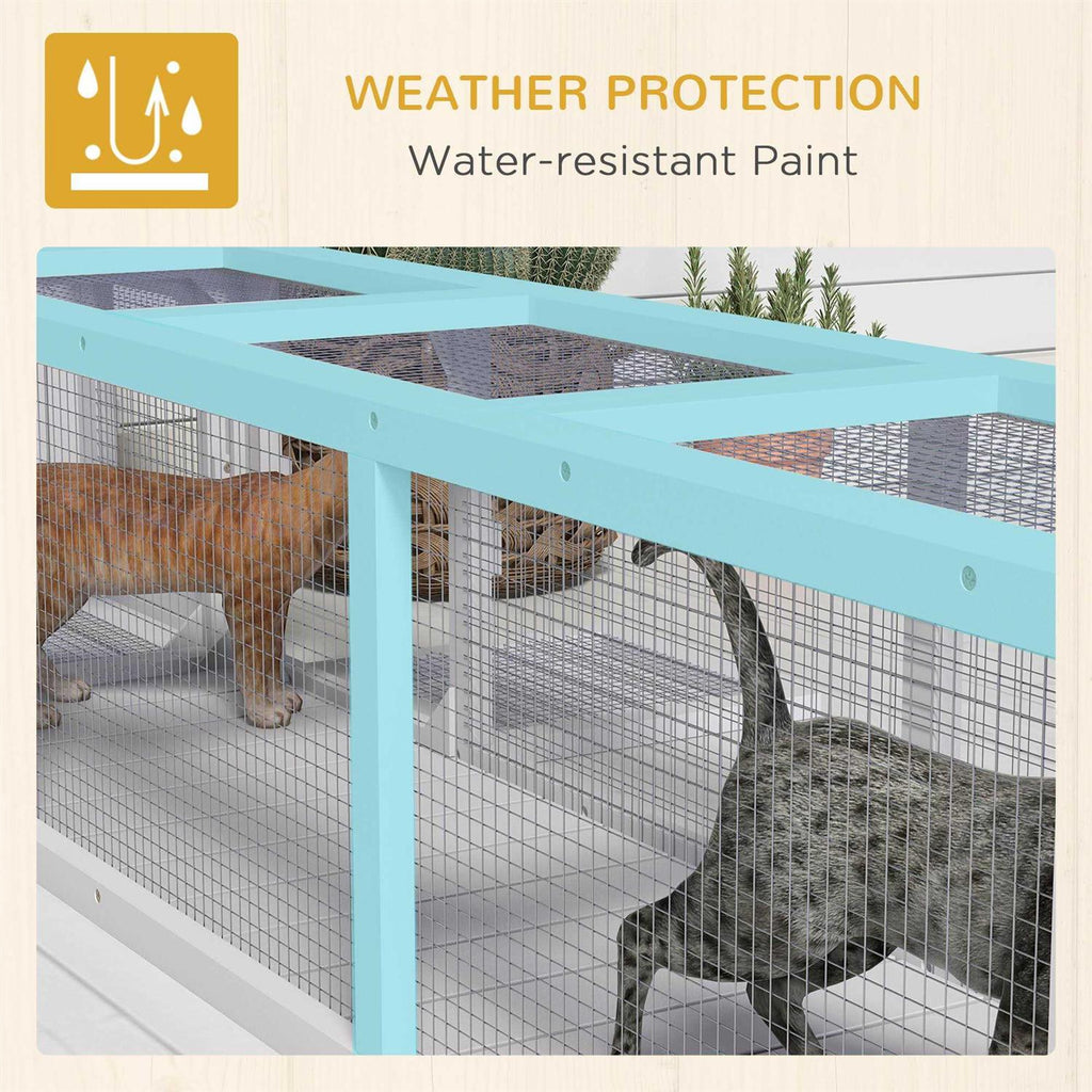 Extendable Wooden Outdoor Cat Tunnel U5021