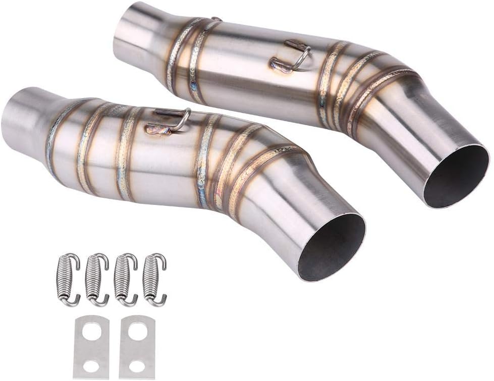 1 Pair 51mm Motorcycle Exhaust Mid-Pipe Link Pipe P170649
