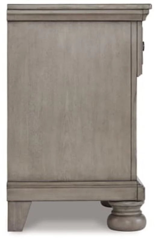 Light Gray 1 Drawer Nightstand V3277