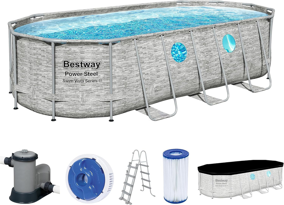 Oval Above Ground Pool 549 x 274 x 122 cm K2960