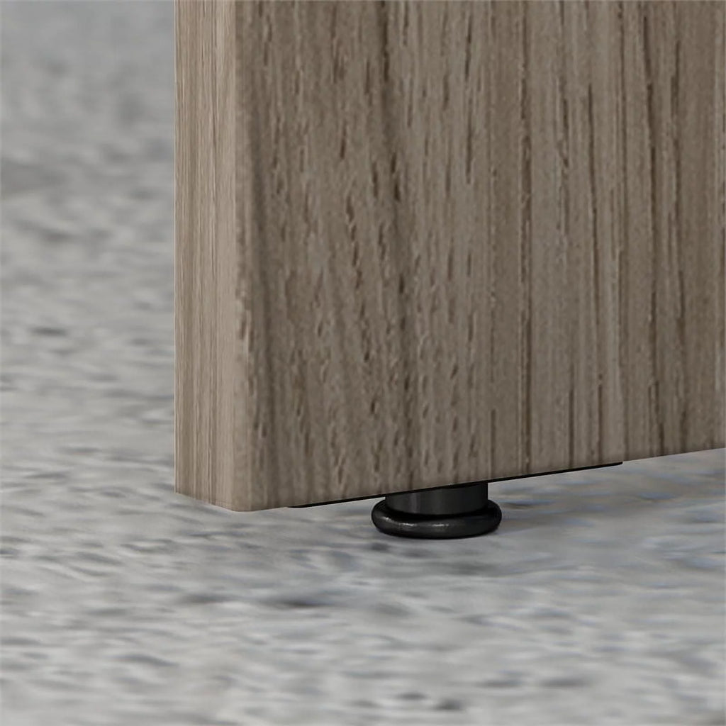 Modern Hickory Engineered Wood Credenza Desk X2202