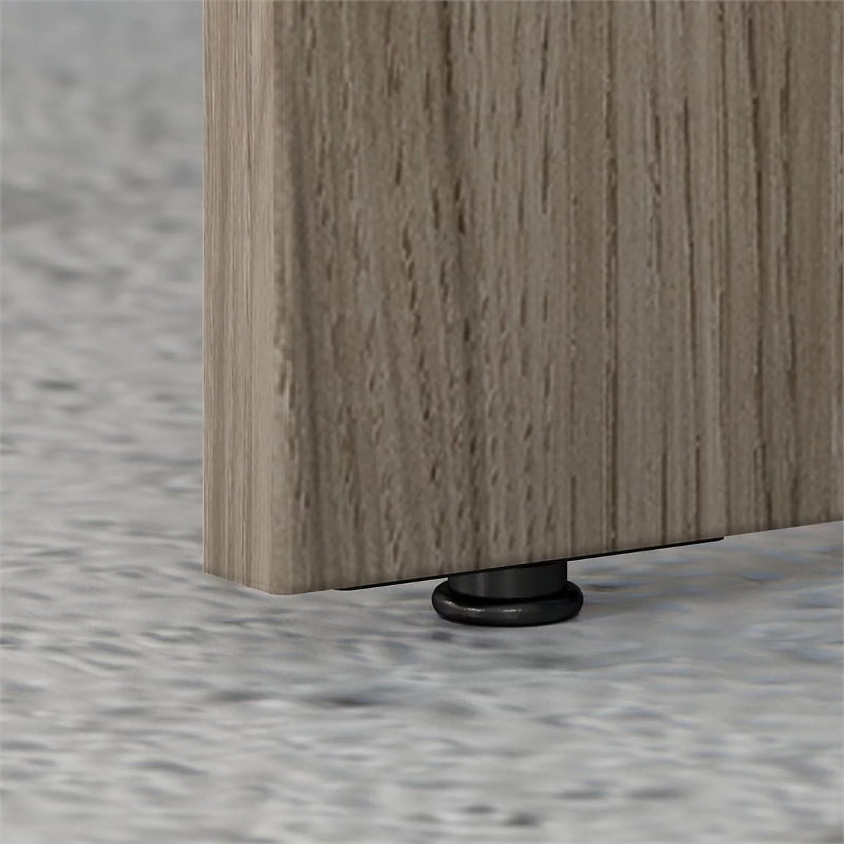 Modern Hickory Engineered Wood Credenza Desk X2202