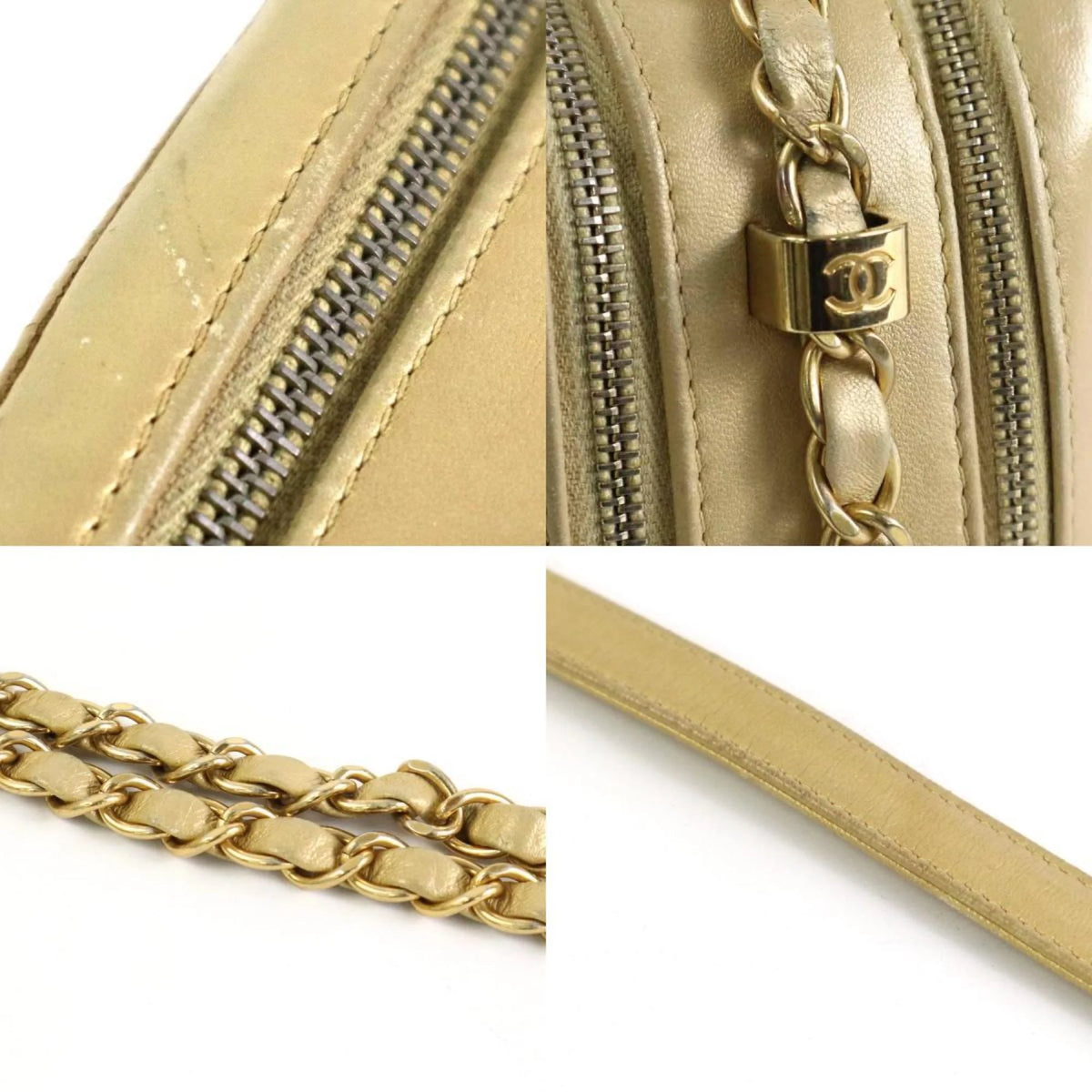 Pre-Owned Matelasse Leather Shoulder Bag Y653992