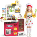 68 PCS Toddler Kitchen Playset with Light & Sound V921