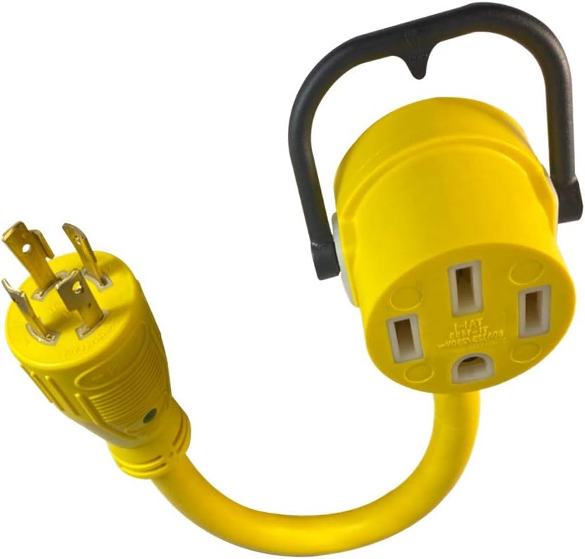 30A to 50A Generator Cord Adapter 1.5ft Pack of 2 D501
