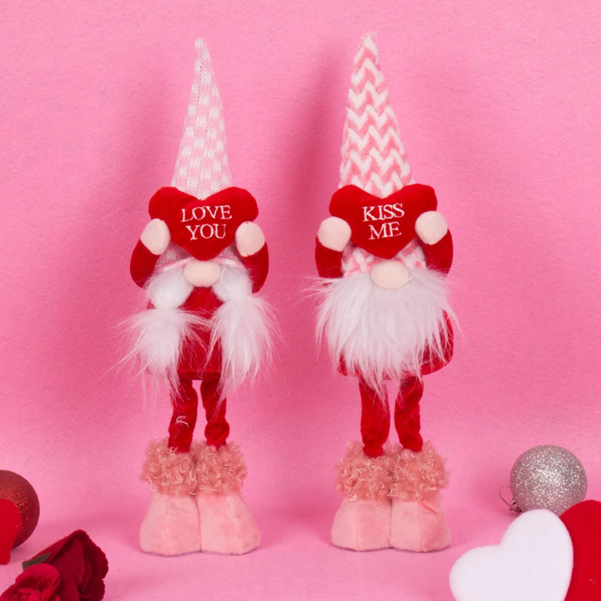 Valentine Gnomes Plush Decorations O832