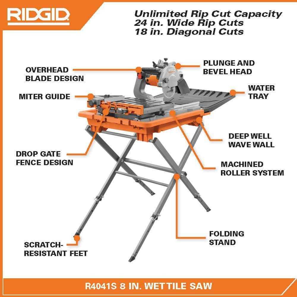 12 Amp Corded 8 in. Tile Saw Z28561