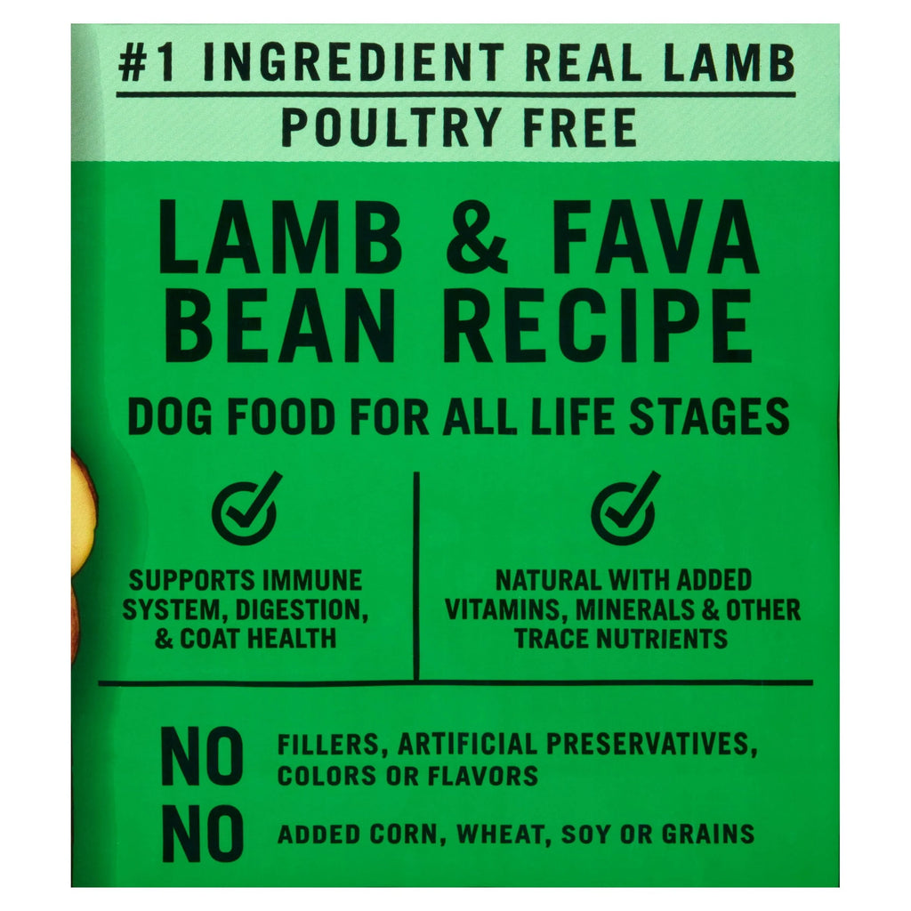 Lamb & Fava Bean Recipe Grain-Free Dry Dog Food 24 lbs Y343793