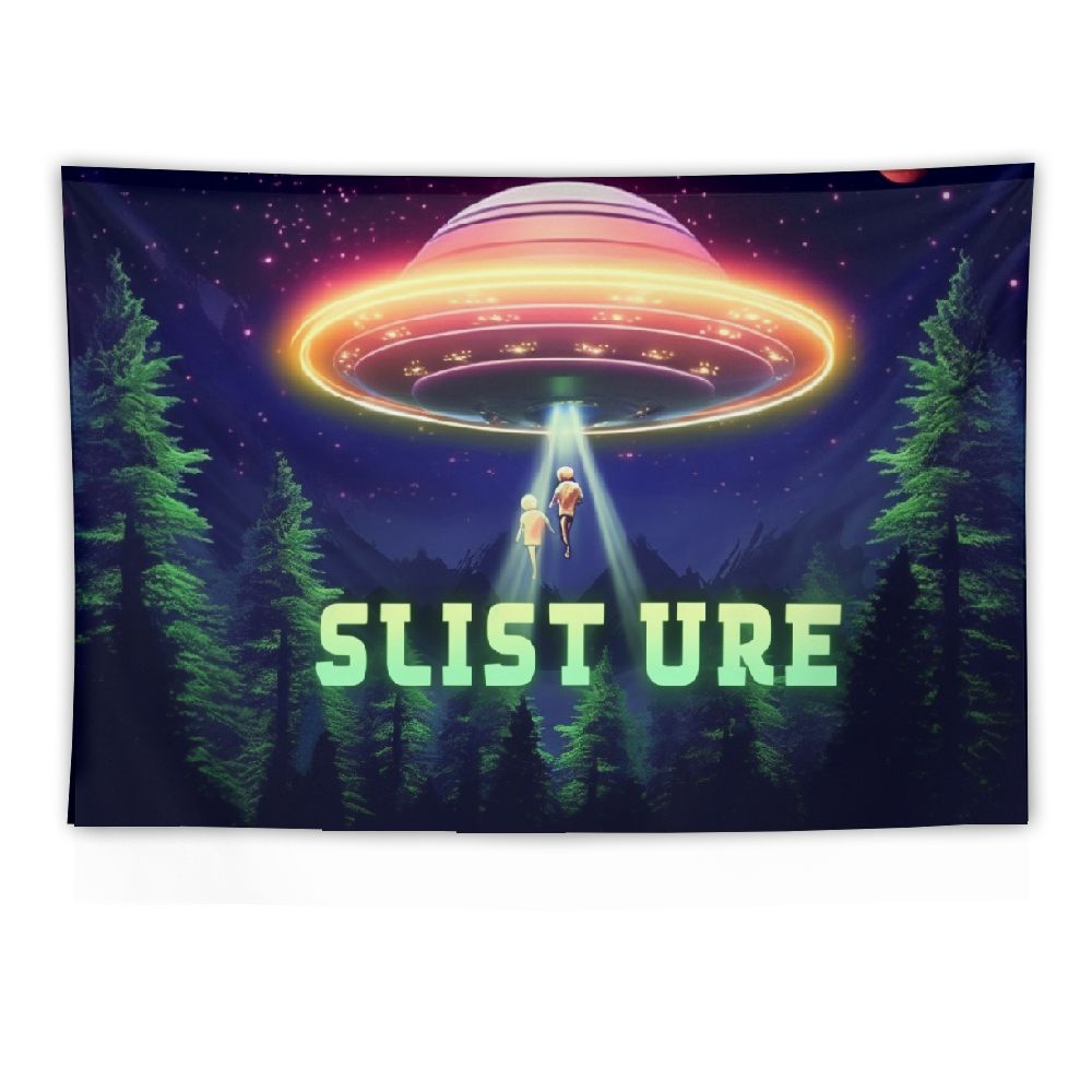 Funny UFO Tapestry Wall Hanging M919516