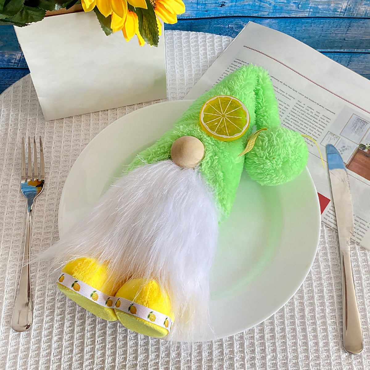 Summer Lemon Plush Dwarf Doll A60948