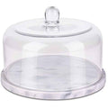Marble Cake Stand with Glass Cover Dome B159184