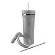 32oz Insulated Straw Tumbler with Handles, 2-pack (Teal & Grey) D835