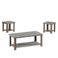Gray & Oak Cocktail Table & 2 End Tables X922115