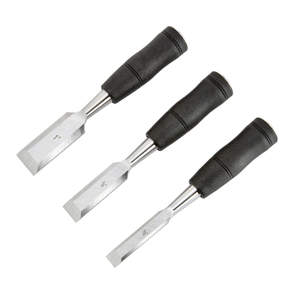 Wood Chisel Set with PVC Handles, 3-Piece F10576
