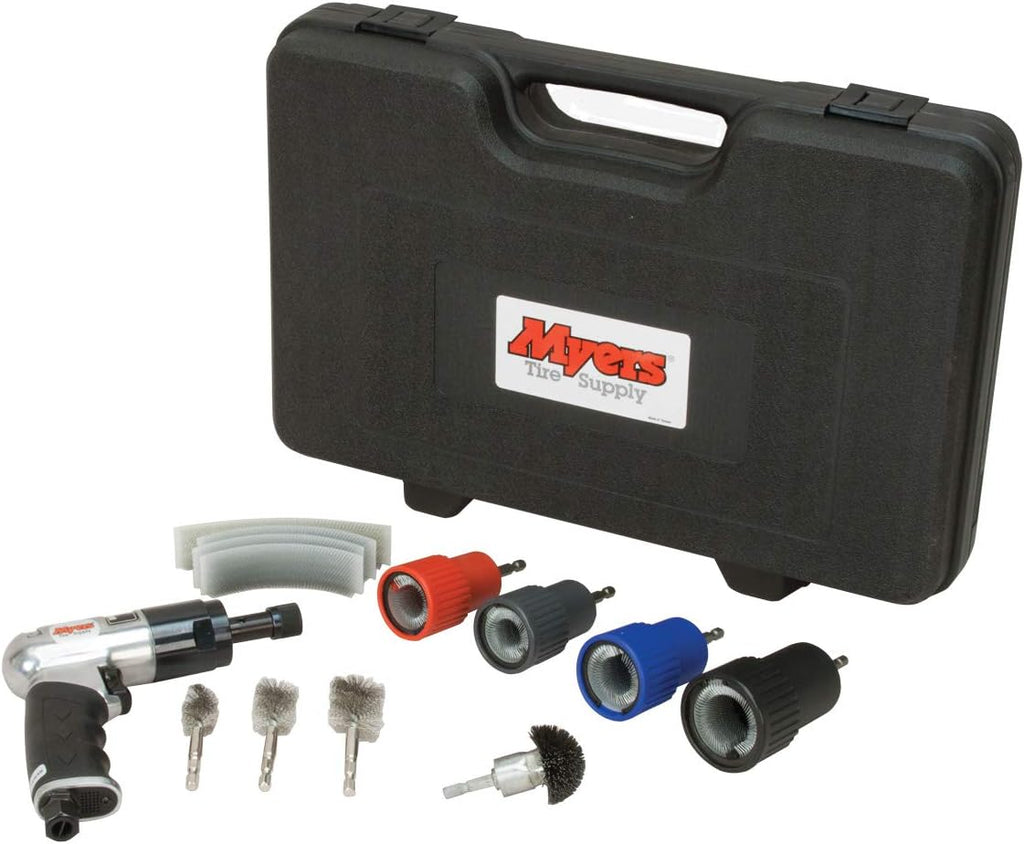 Wheel Nut & Stud Cleaning Kit with Air Tool and Brushes A370
