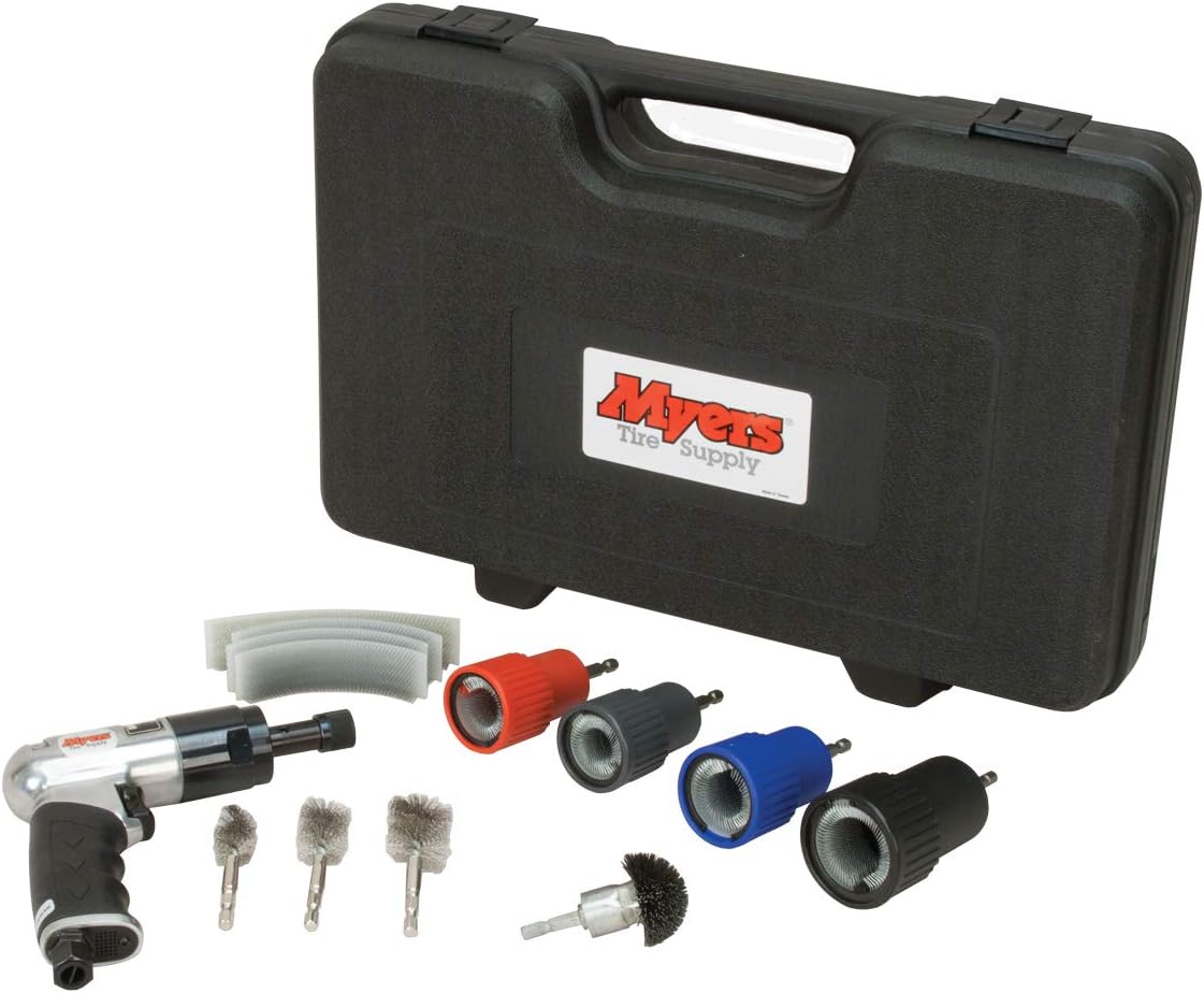 Wheel Nut & Stud Cleaning Kit with Air Tool and Brushes A370
